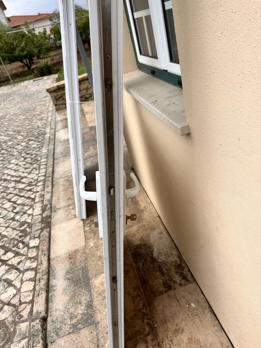 Porta pvc com vidro