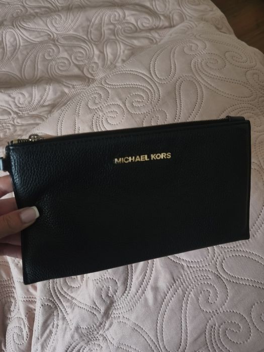 Клатч Michael Kors натуральна шкіра в чорному кольорі