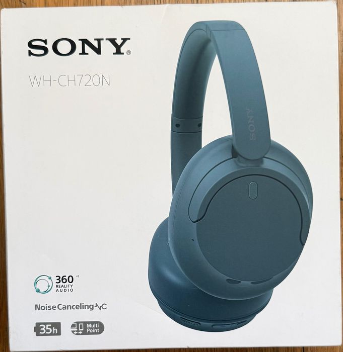 Auscultadores Bluetooth Sony WH-CH720NL (azul)- novos, 3 anos de garantia