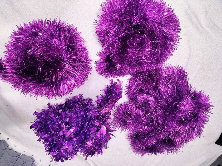 Conjunto Natal roxo/lilás