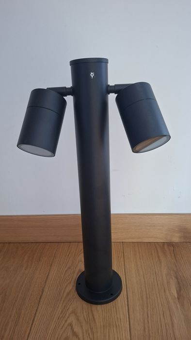 Lampy ogrodowe stojące 3 szt. , nowoczesne, czarne,45 cm wysokie