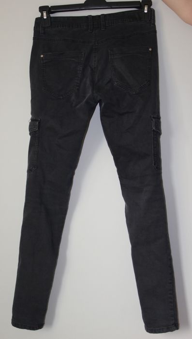 Jeansy/spodnie cargo super skinny C&A Clockhouse