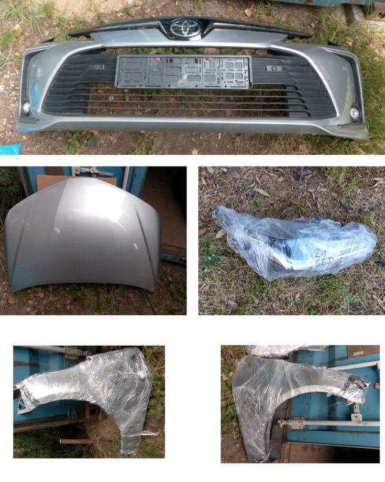 Corolla e21 sedan 1L0 1F7 maska zderzak lampa lewa prawa błotniki