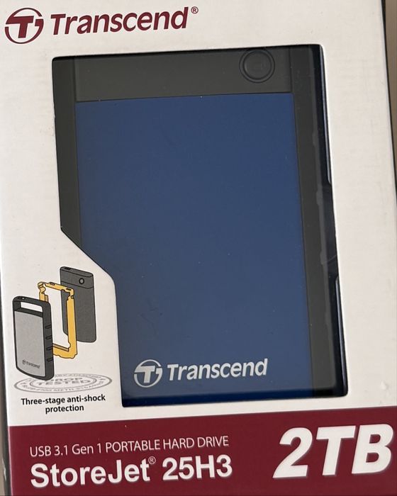 Жорсткий диск Transcend StoreJet 25H3P 2TB TS2TSJ25H3B 2.5 USB 3.0