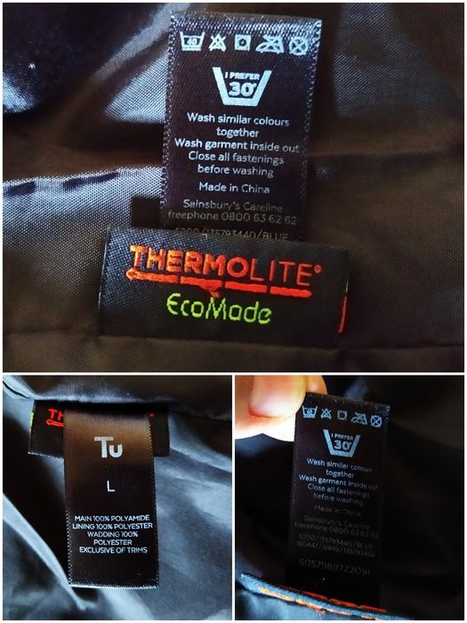 Оригинальная теплая зимняя спортивная куртка TU Thermolite L 52