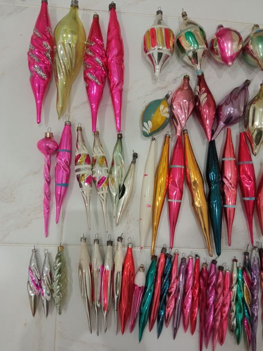 Сосульки Елочные игрушки Новорічні іграшки СРСР