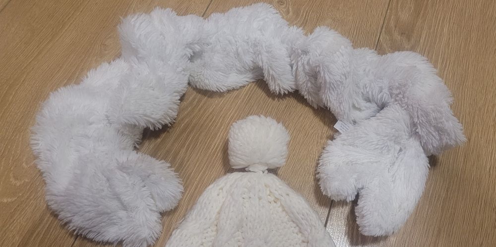 Czapka szalik futerko