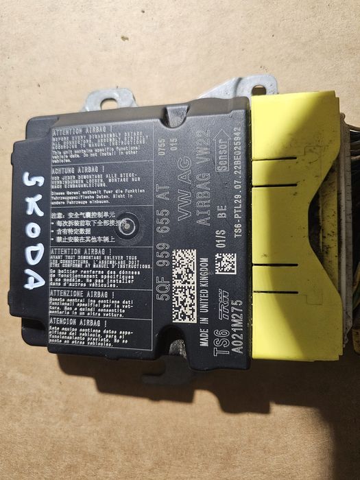 Sensor Moduł sterownik poduszek Airbag Skoda VW Seat Eu