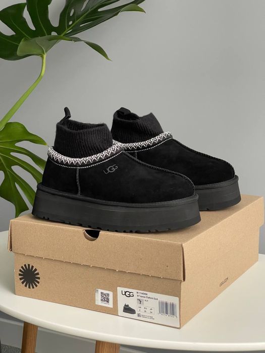 Buty UGG tasman platform sock black