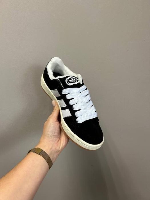 ХІТ! Жіночі кросівки Adidas Campus хутро 36 37 38 39 40 41