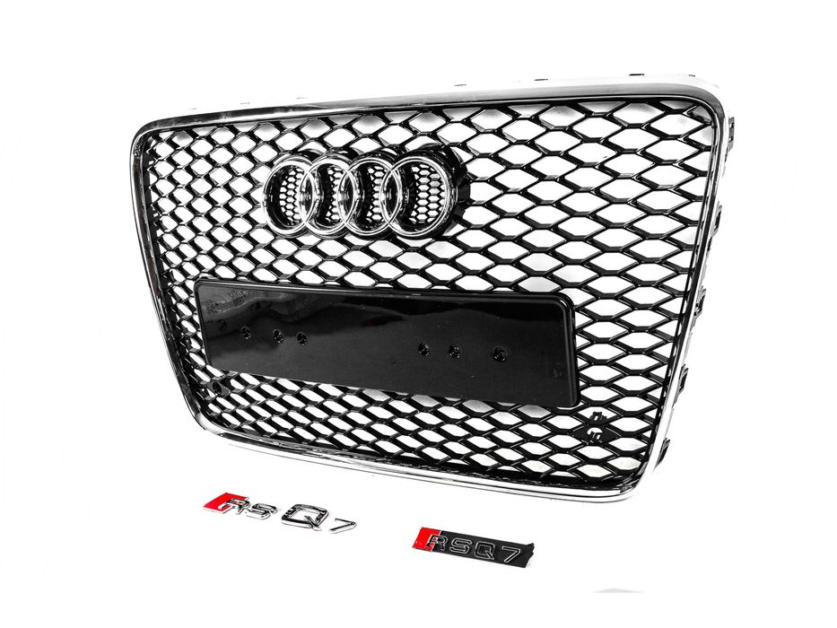 Audi Q7 2005-2015 рр. Передня решітка RSQ-Style (чорна з хромом)