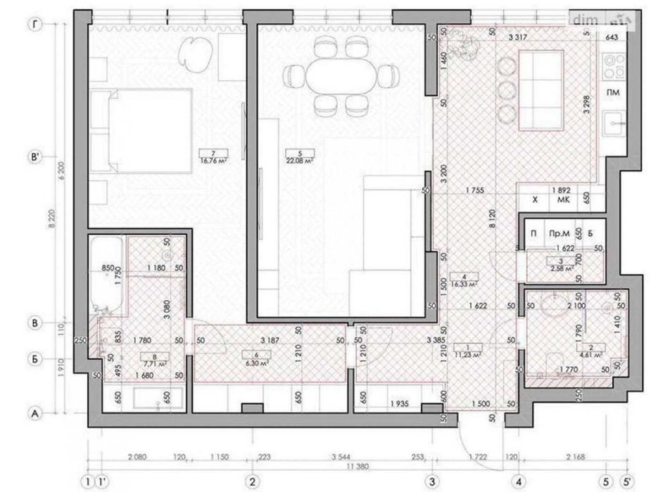 2-кімнатна квартира за адресою бульвар Дружби Народів (площа 87 м²) - Atlanta.ua - фото 24