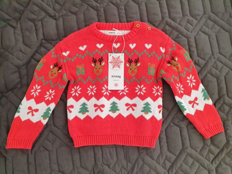 Świąteczny sweterek 100% bawełna