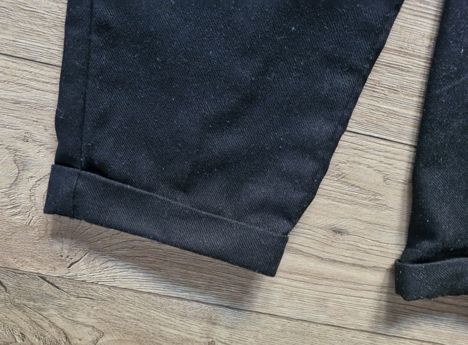 Czarne wygodne spodnie z lnem Sinsay rozmiar S