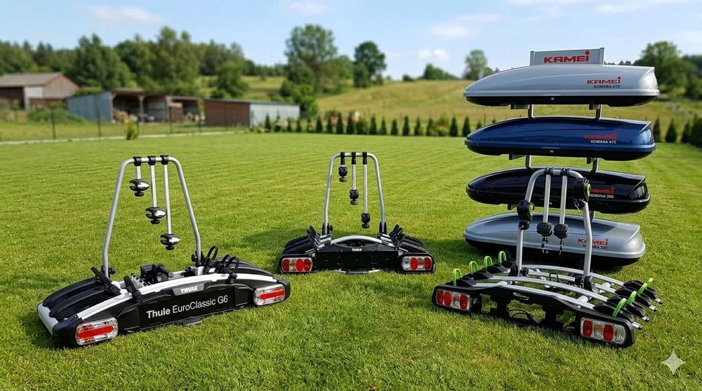 WYNAJEM: Bagażniki Rowerowe na Hak Premium – Thule & Bottari (na 3 lub 4 rowery) Kłobuck
