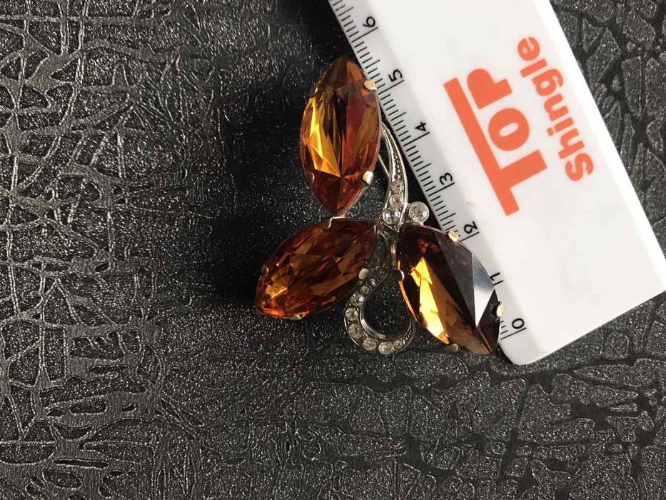 Бусы янтарь, серебро, Чехословакия