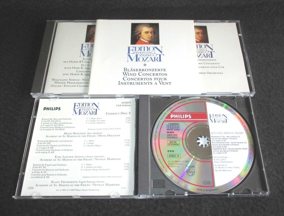 Colecção Edition Wolfgang Amadeus Mozart Deutsche Grammophon CD Áudio