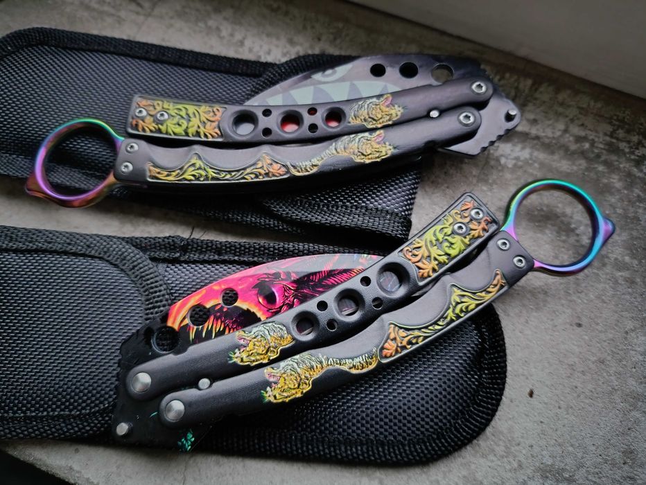 Выкидной нож из игры коготь в чехле кс го KS GP контра  крутой подарок