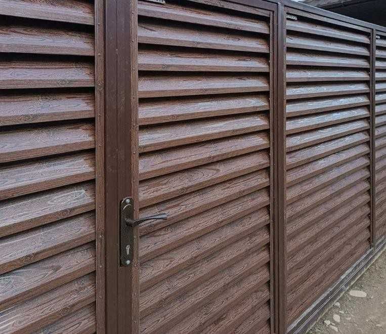 Жалюзі Металеві  Паркан ламелі твінго, ранчо, Жалюзи огорожа