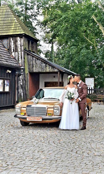 Auto do ślubu - Złoty Mercedes W115