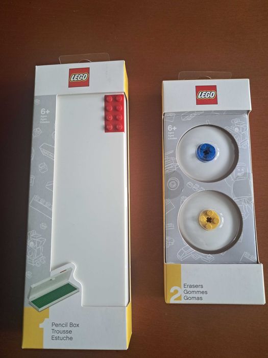 Piórnik i gumki Lego