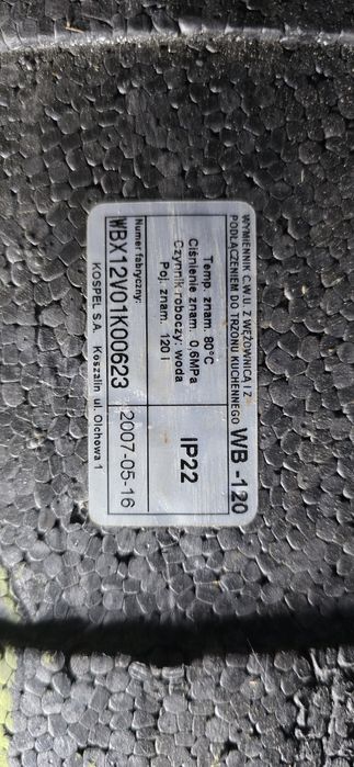 Sprzedam Bojler 120l KOSPEL