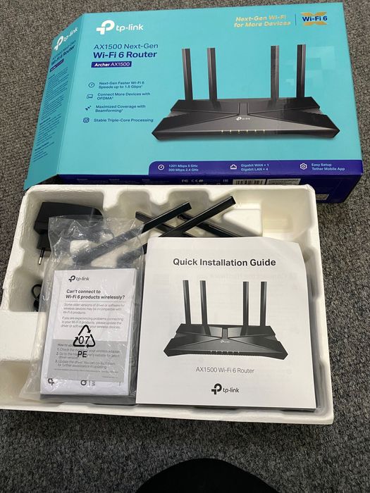 Router tp-link AX1500 NEXT-Gen Wi-Fi6