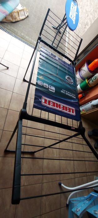 Suszarka na pranie Leifheit Pegasus 150 Solid Slim Black stojąca 15m