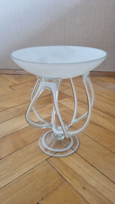 Patera kielich Manora Krosno Jozefina szkło artystyczne