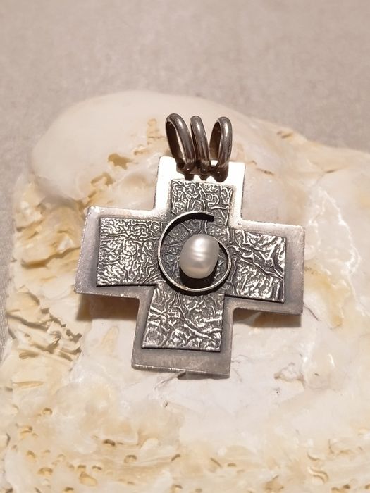 Medalha cruz em prata 925