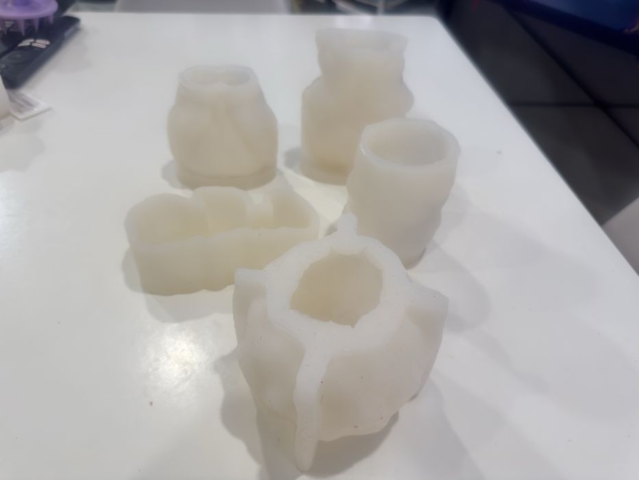 Lote de 5 moldes de silicona