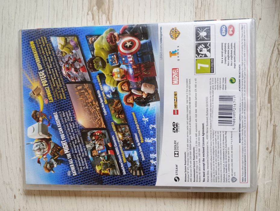 Marvel Avengers Lego PC w folii!
