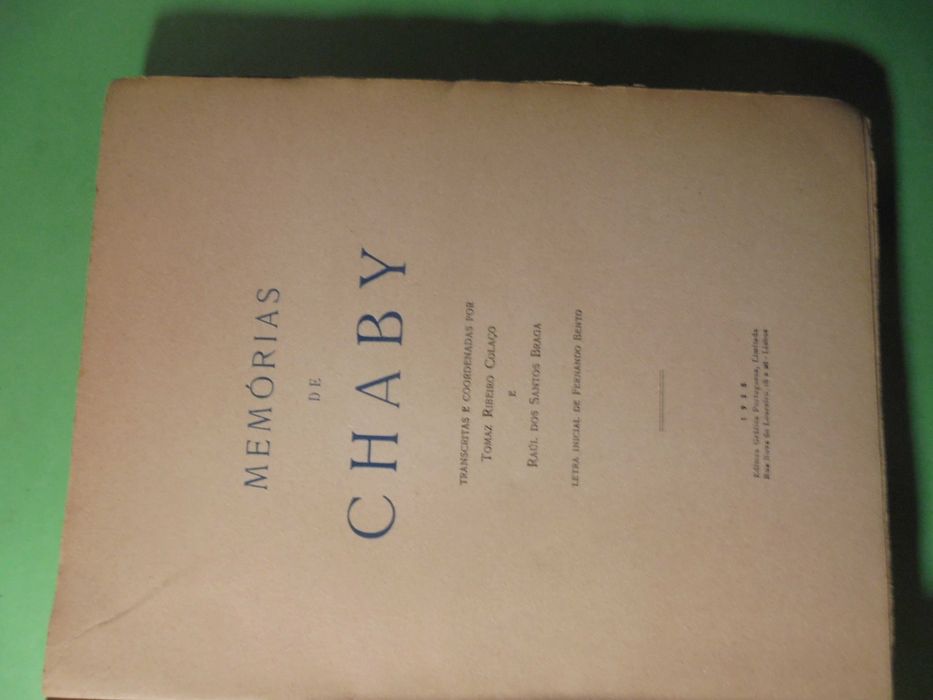 Colaço (Thomaz Ribeiro);Memórias de Chaby Pinheiro