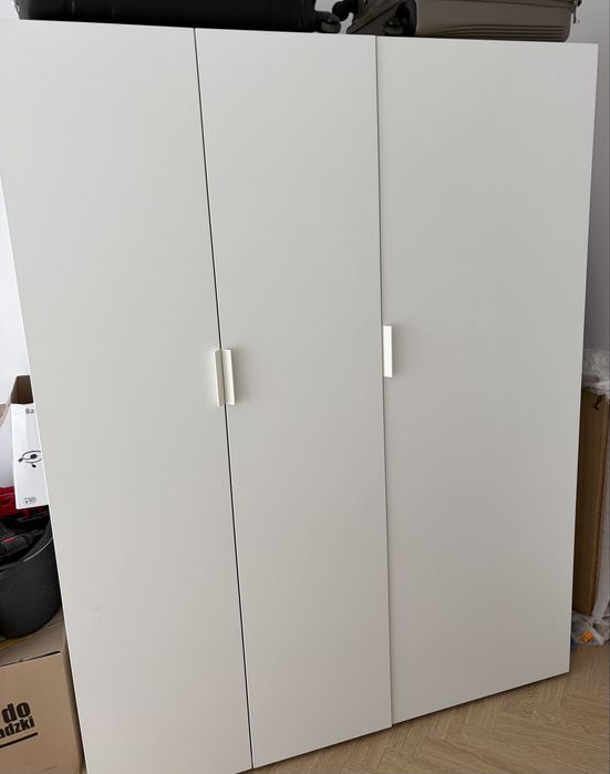 PLATSA sza 3drz 140x57x181 biały/FONNES biały