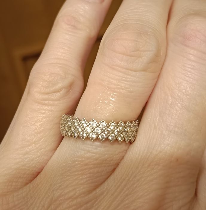 Srebrna obrączka pierścionek 925/3,4g/15