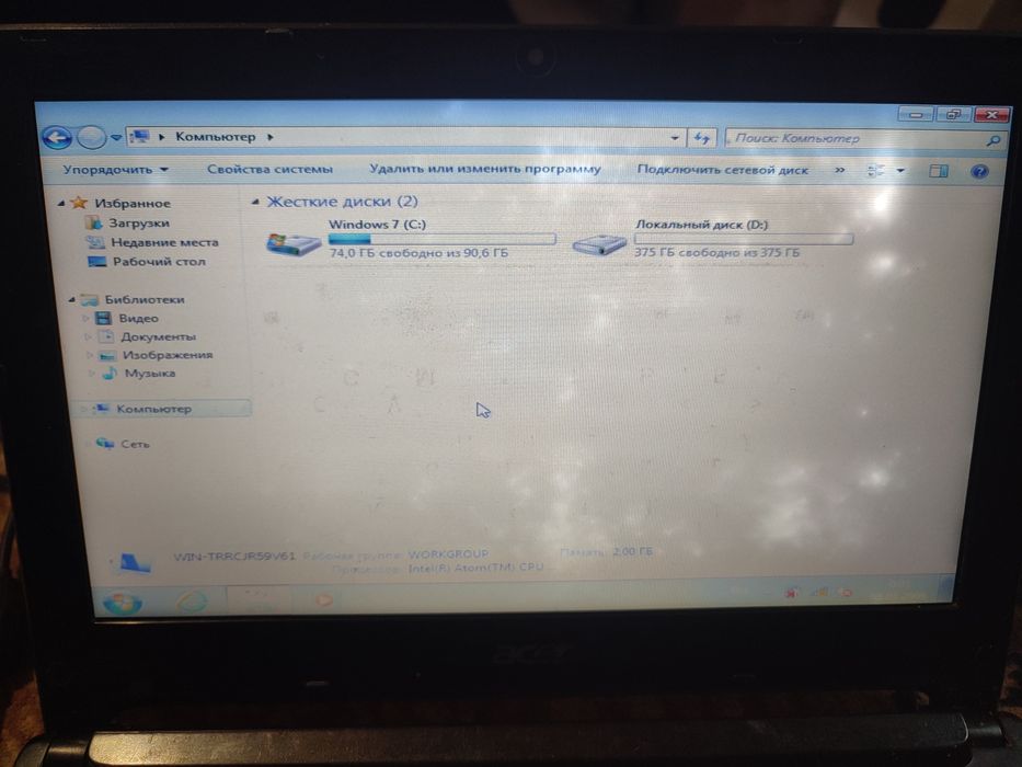 Продам нетбук, Acer aspire one D255E
