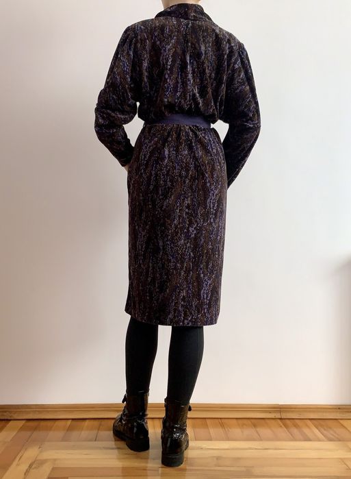 Платье велюр винтаж