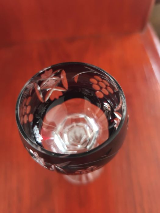 kieliszki kryształowe rubin 50/60 ml
