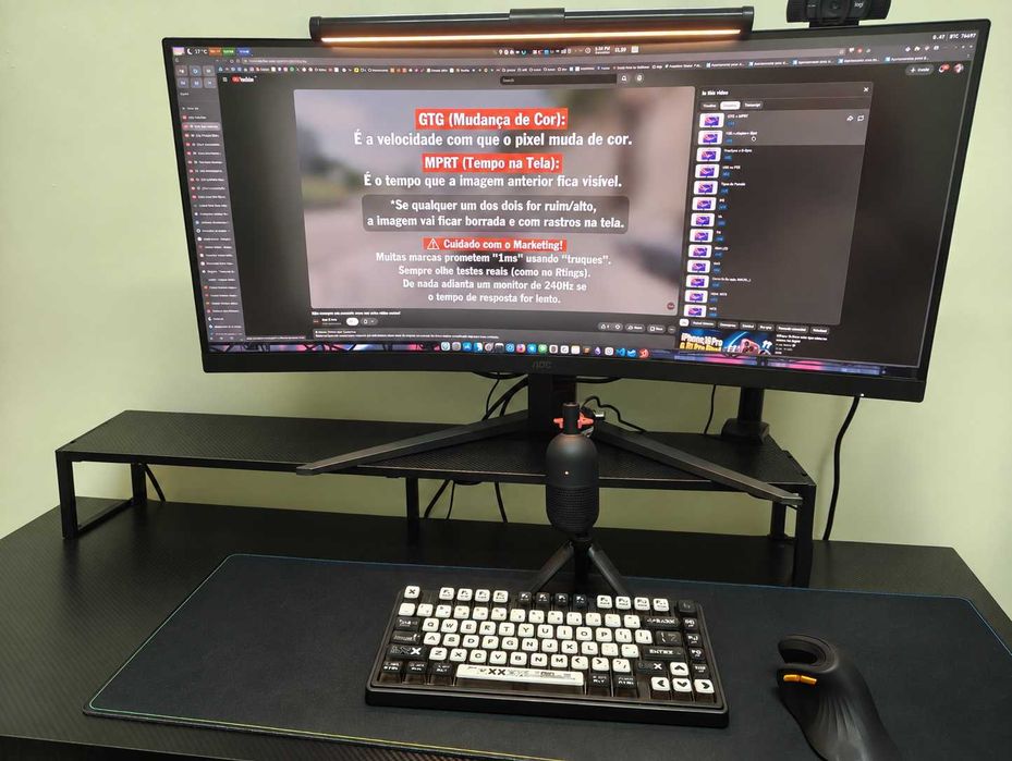 Monitor AOC CU34G4 34″ WQHD 180 Hz — impecável