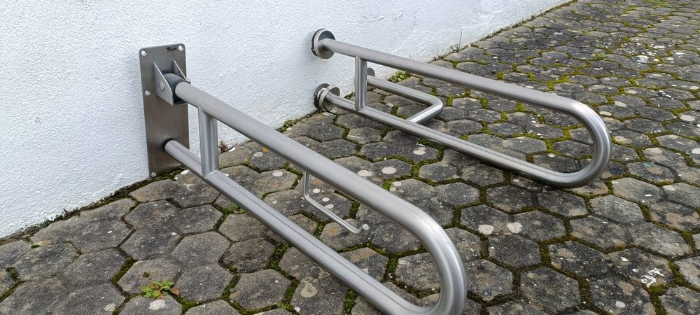 Barras apoio Inox WC