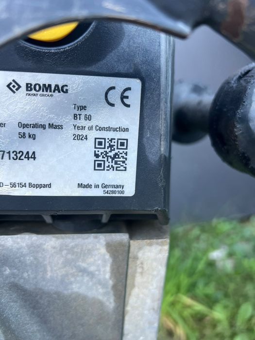 Zagęszczarka skoczek Bomag BT60 58kg 2024rok