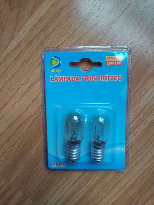 Lâmpadas para Frigorífico . Novas e em embalagem selada