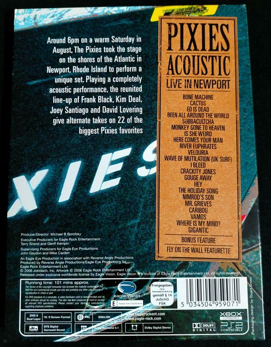 PIXIES DVD acoustic Live in Newport 2005 Doolittle Surfer Rosa