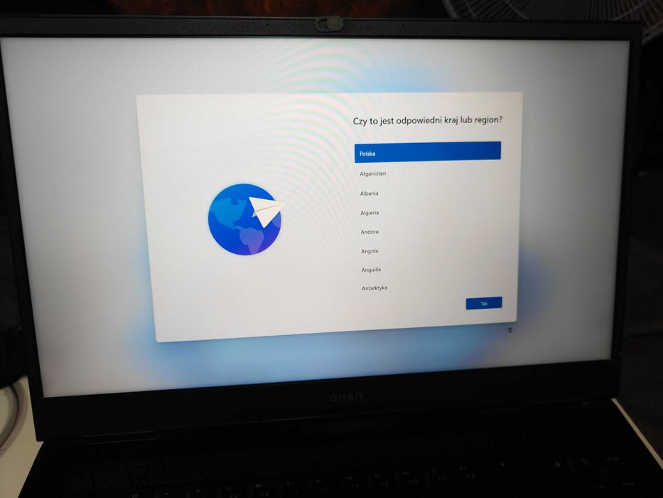 Laptop DLA GRACZY HP OMEN ck0323nw i7 512 GB SSD 32 GB RTX 3060 WIN 11