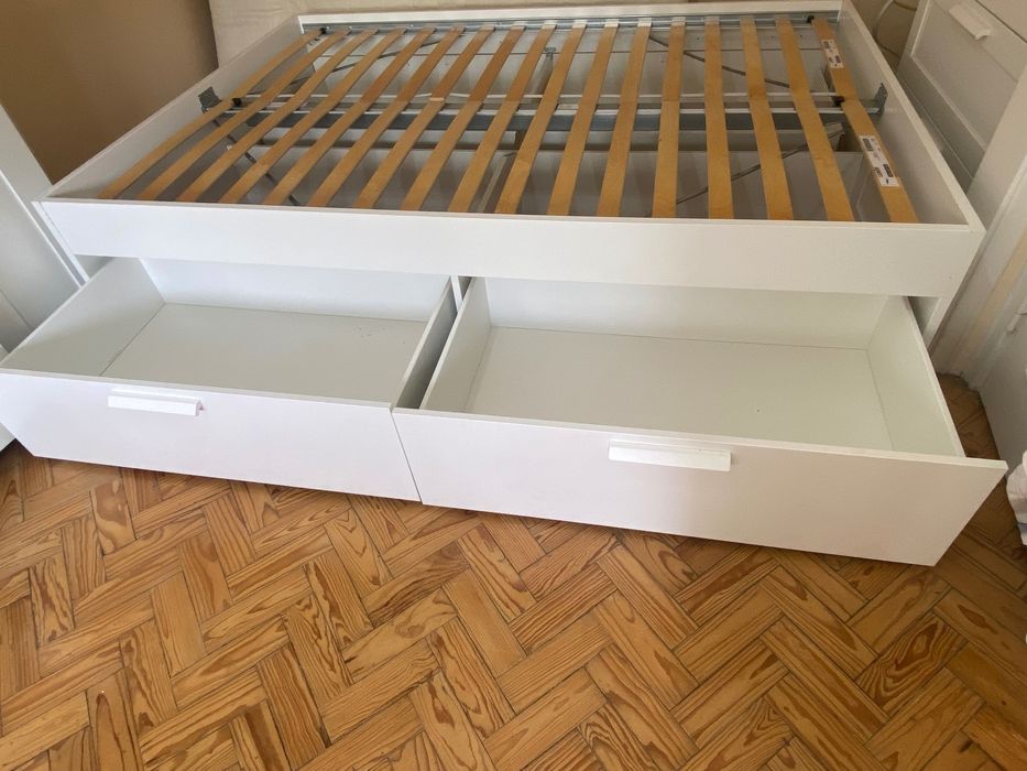 Cama Ikea Brimnes 140x200 + colchão
