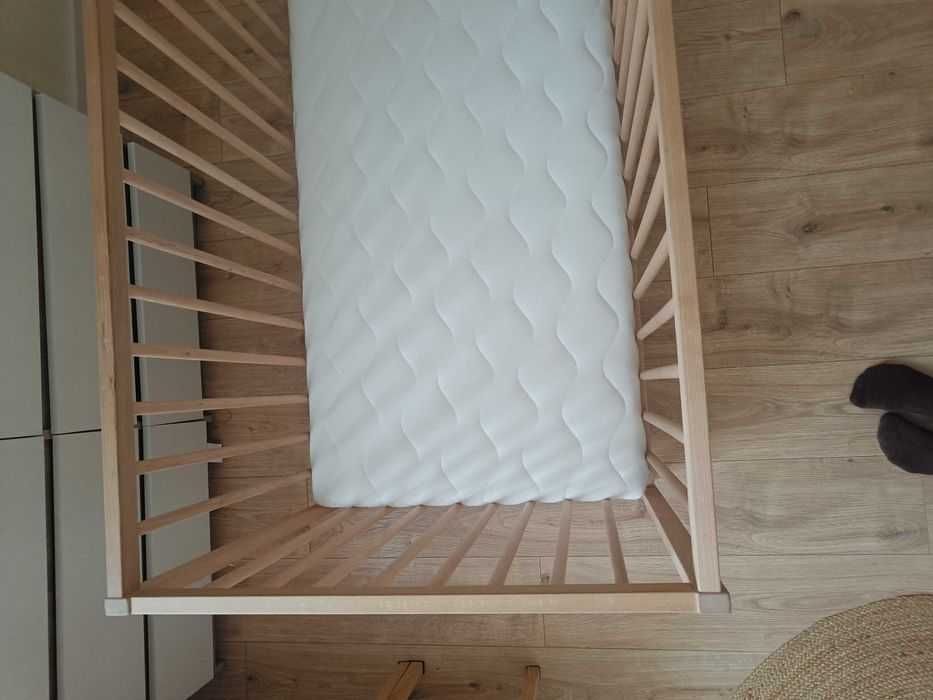 Łóżeczko singlar Ikea z materacem hilding dobranocka