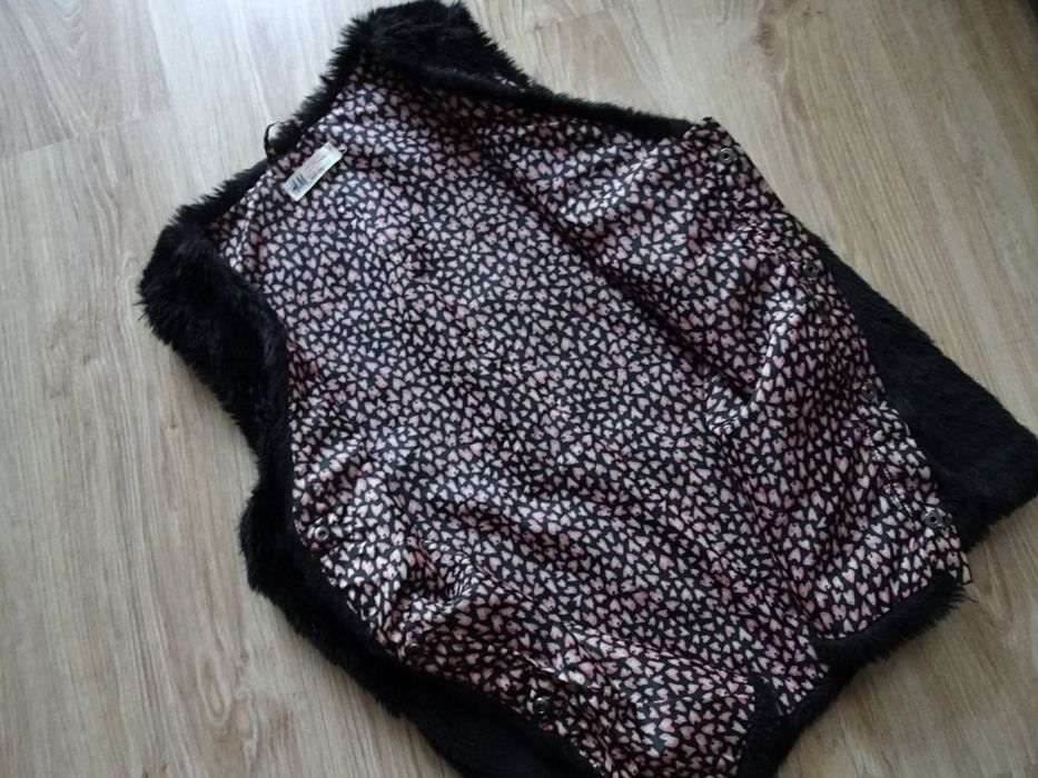 H&M kamizelka futerko bezrękawnik 158/164