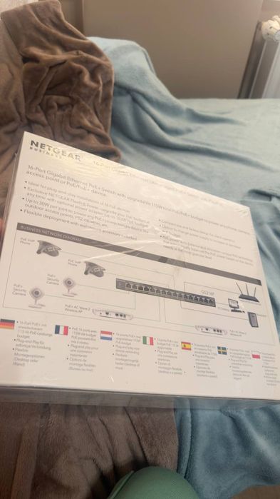 Nowy zaplombowany Switch niezarządzalny Netgear GS316P-100 16 portów