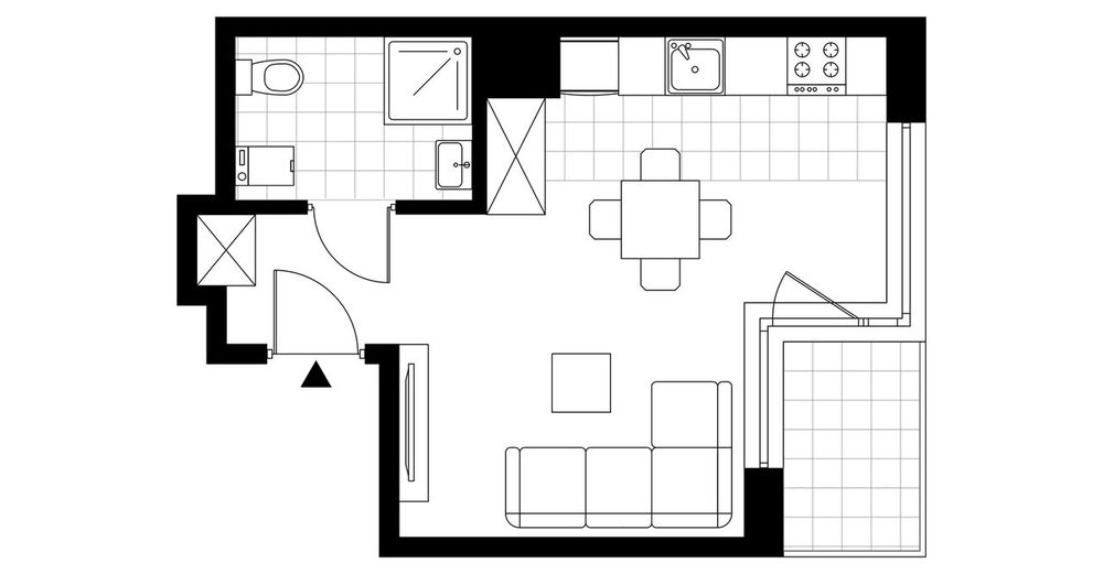 1-pokojowe mieszkanie 28 m² + loggia Bez Prowizji - Widok 4