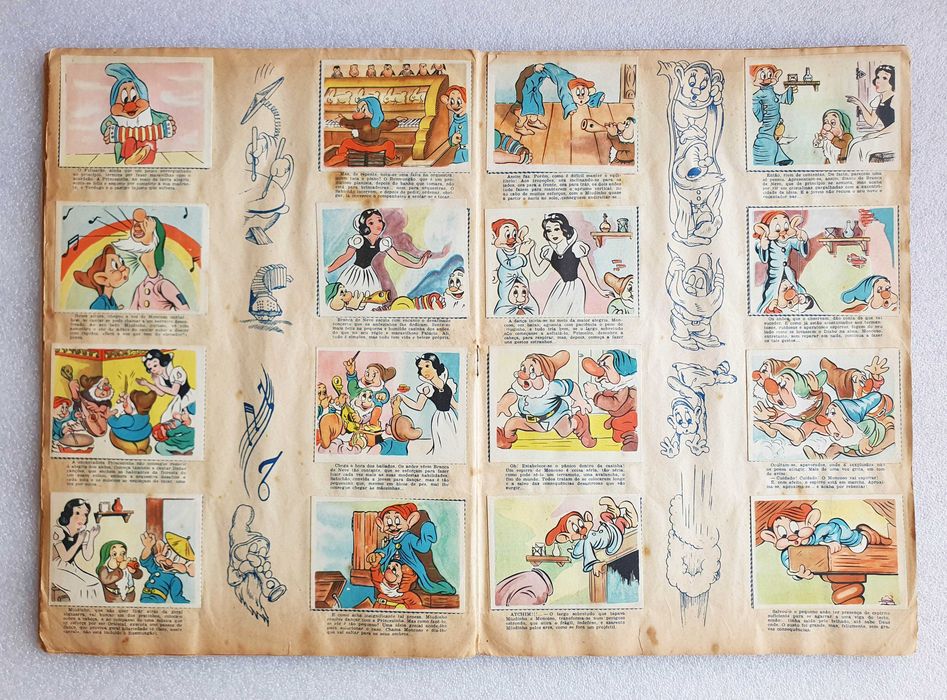 Antiga Caderneta Completa "BRANCA de NEVE" ~ 240 cromos ~ 1952 ~ RARA